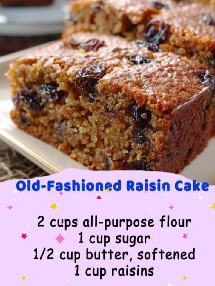 Old-Fashioned Raisin Cake